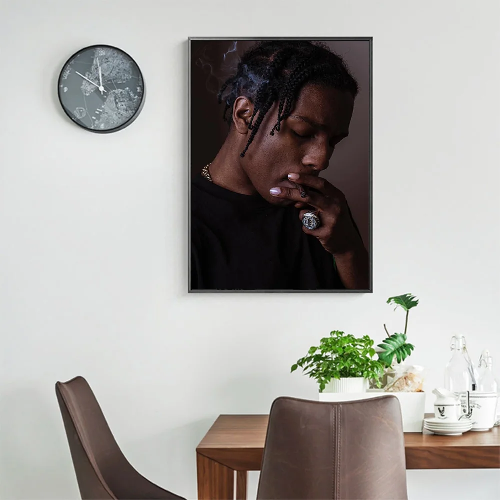 

Rapper ASAP Canvas Painting Picture Posters and Prints Wall for Living Room Decoration Home Paintings Wall Decor Canvas summer