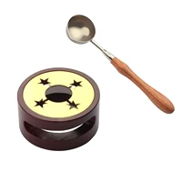 wedding invitation pot melting furnace vintage wax seal warmer beads sticks portable greeting card heater with spoon stamp tool