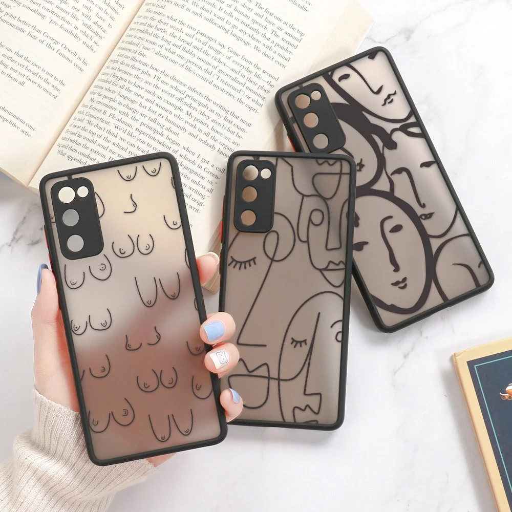 

For Samsung S21 Ultra Case On Samsung Galaxy S20 FE S10e S8 S9 Plus Soft Funda Note 20 Ultra Note20 Sexy Girl Matte Hard Cover