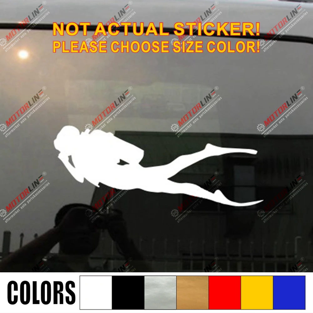 Подводное плавание дайвинг наклейка автомобиль виниловая фотография без bkgrd die