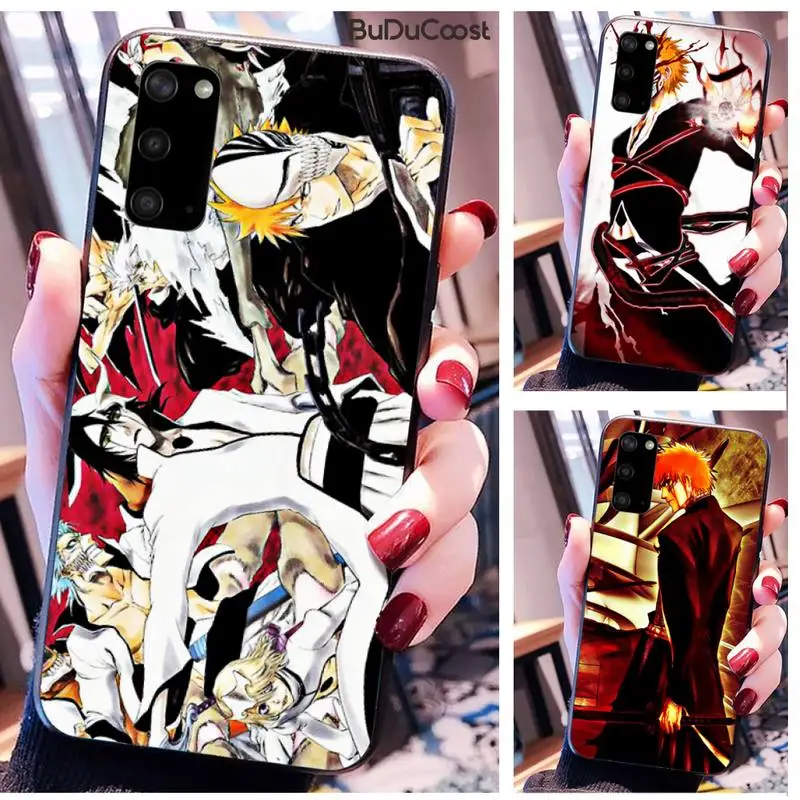 

Hrmes Japanese anime Bleach Phone Case for Samsung Galaxy S10 Plus S10E S6 S7 edge S8 S9 Plus S10lite S20 Plus S20 Ultra