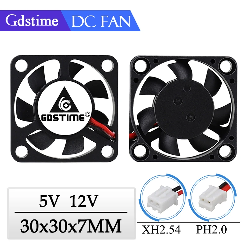 2 шт. ультратонкий кулер для игрушек Gdstime 30 мм 5 В 12 постоянного тока|Кулеры и