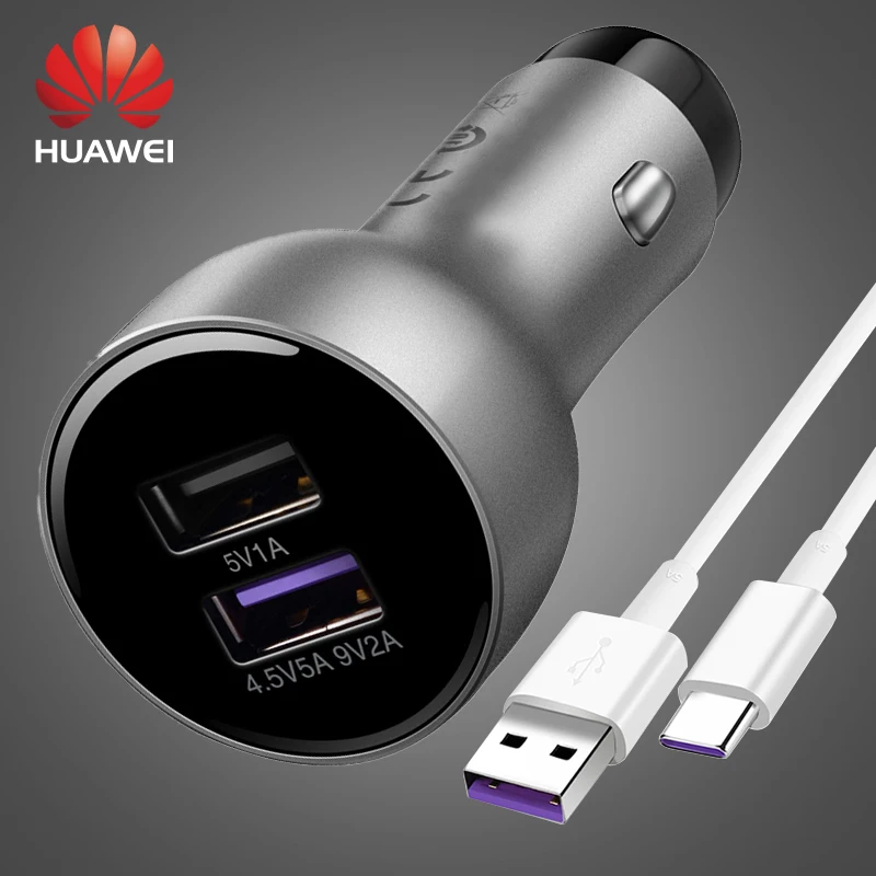 Автомобильное зарядное устройство Huawei с USB портом 22 5 Вт P40/P30/P20 pro/P10/P9 Plus Lite/Mate