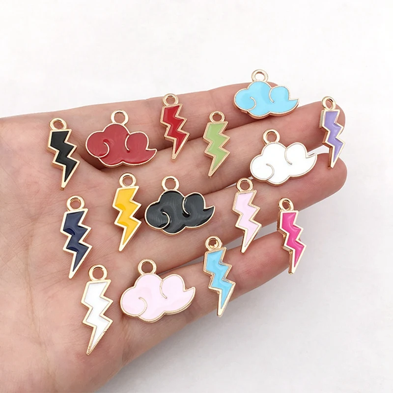 

Assorted 90 Lightning-Clouds, Pendant Accessories, Earrings, Necklaces, Pendants, Handmade Diy Jewelry Accessories Kits