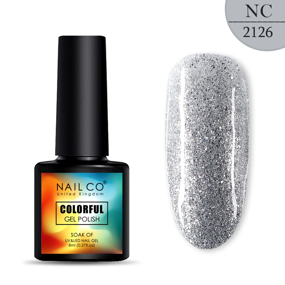 2126 NAILCO, новинка, 8 мл, 130 цветов, светодиодный Гель-лак для ногтей УФ гель для ногтей, салонный домашний лак, Гель-лак, гибридный, впитывающий - Цвет: 2126