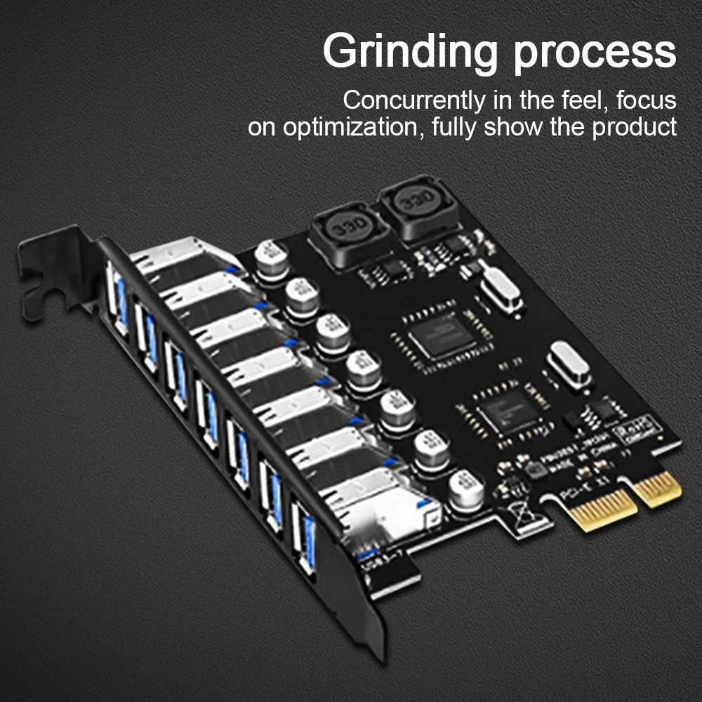 

USB 3.0 PCI-E Expansion Card 7 Ports USB 3.0 Hub Adapter External Controller PCI Express Extender Adapter Card For Desktop BTC