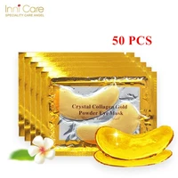 50pcs crystal collagen gold powder eye mask anti aging dark circles acne beauty patches for eye skin care korean cosmetics
