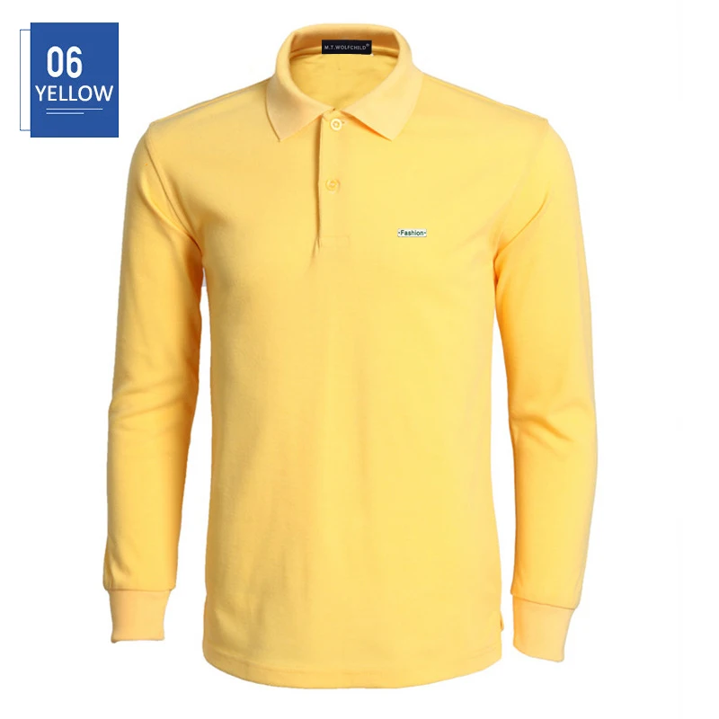 Мужские футболки и топы из хлопка высокого качества 2019 рубашки поло с длинным