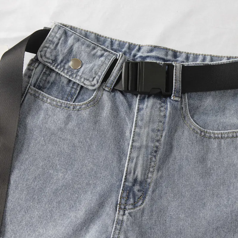 Шорты джинсовые Fitaylor женские с завышенной талией повседневные однотонные