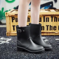 yu xie female south korean lovely autumnwinter fashion shoes in the drum water waterproof outdoor adult rain boots shoes ove