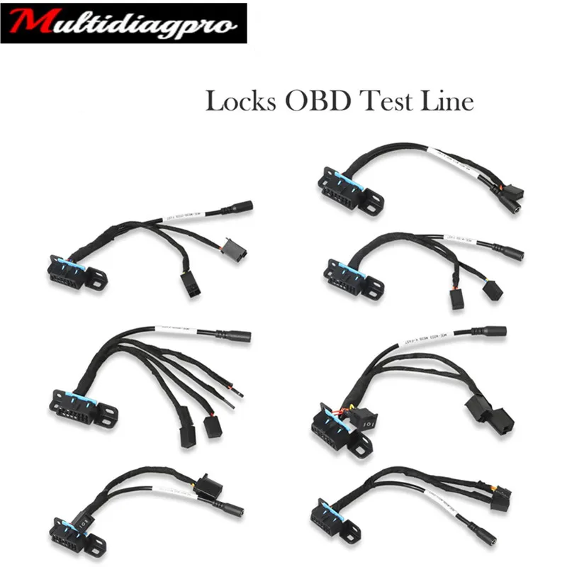 Блокировка линии тестирования OBD 7 шт. для кабеля W209/W211/W906/W169/W208/W202/W210/W639 EZS работает