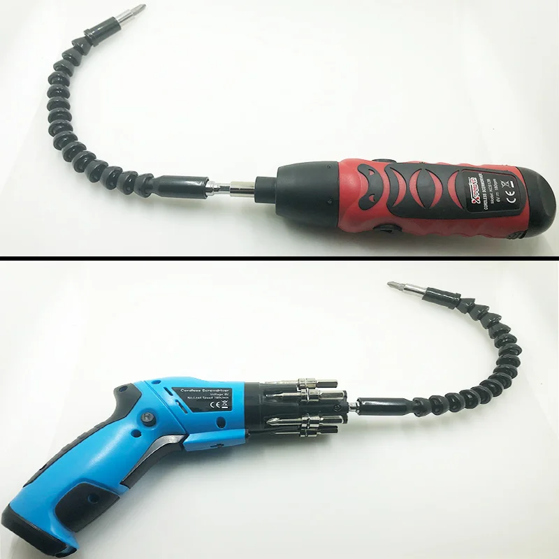 Электронный сверлильный карданный вал 295 мм гибкий продленный держатель отвертки соединительное звено "Змея".