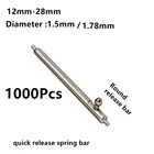 Пружинный стержень 1000, 1,5 шт., 1,8 мм, диаметр 1214151617181920212223242628 мм, быстросъемный, 304 булавка для часов из нержавеющей стали