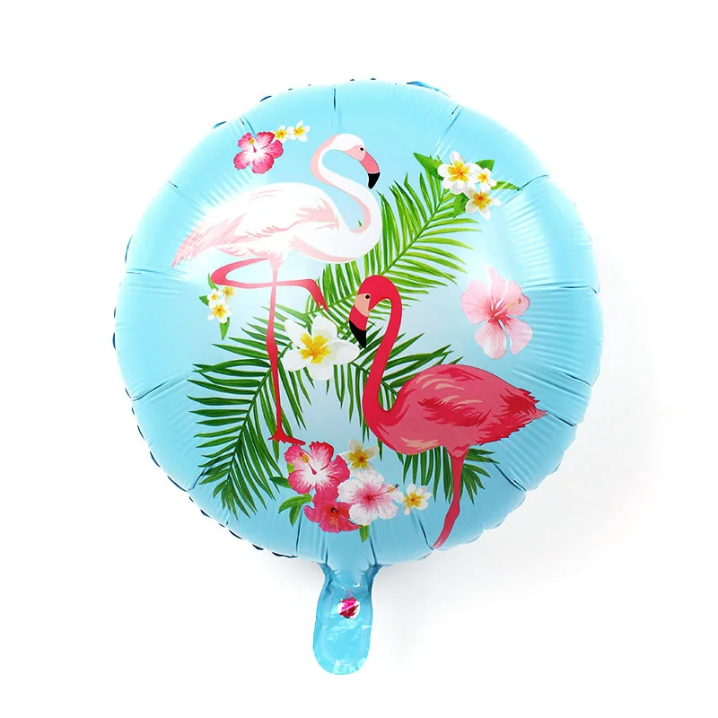 Надувные шары в виде фламинго фольгированные воздушные с цифрами праздничные