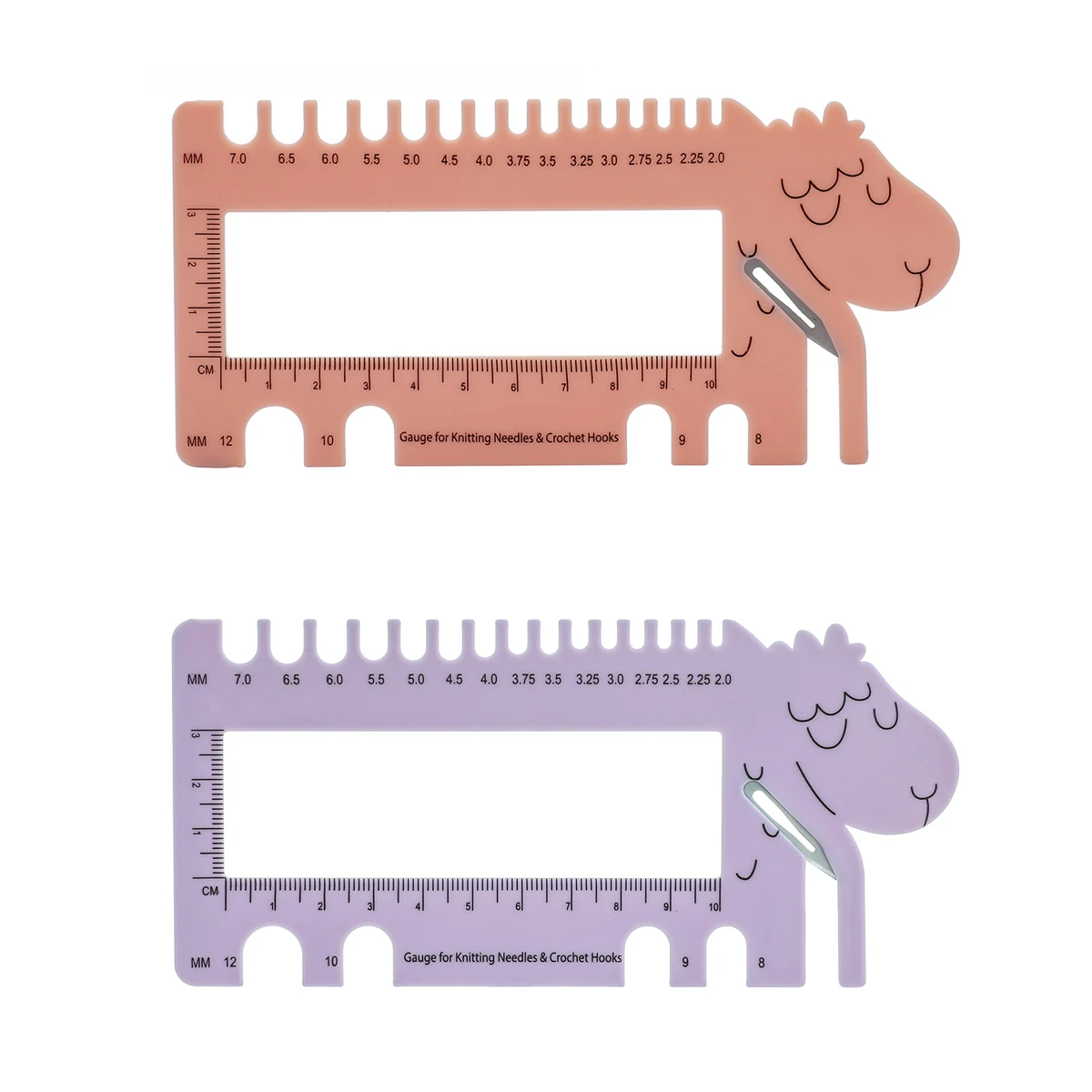 

Gauge Ruler for Knitting Needles & Crochet Hooks 2.0mm-12mm Tailor Sewing Accessory DIY Craft Dressmaking Tools