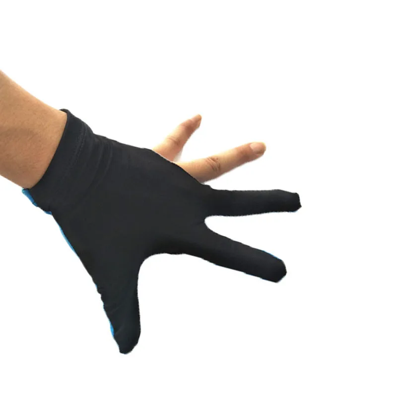 Лайкра ткань Бильярд Снукер три пальца перчатки снукер бильярдные аксессуары