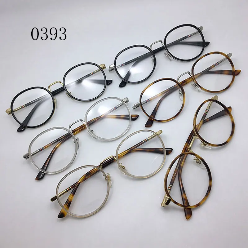 Роскошный фирменный дизайн 0393 ретро модные круглые оправы для очков женщин и