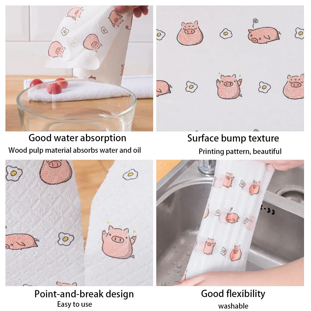 1 рулон салфетка для мытья посуды из нетканого материала|Салфетки лица| |