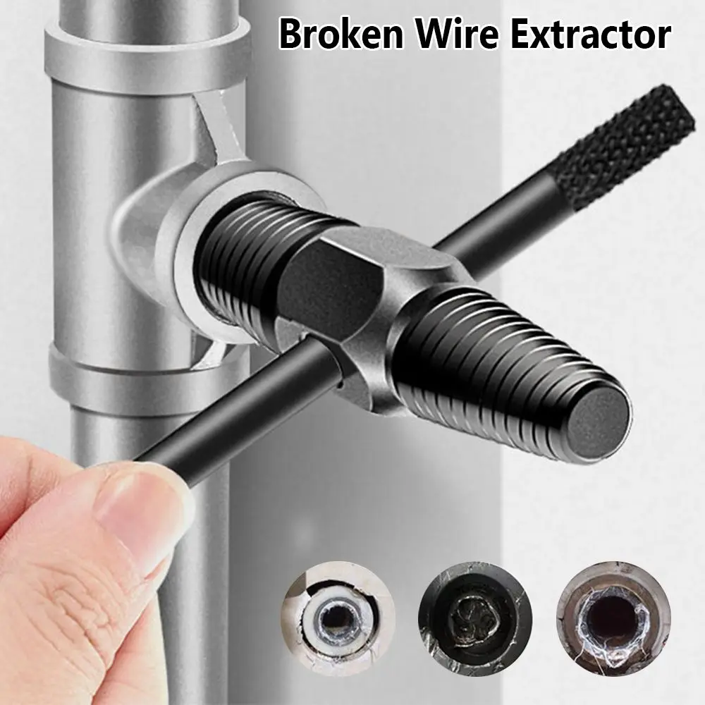 

Multifunctional Universal Triangle Valve Tap Faucet Double Head Broken Wire Extractor Pipe Bolt Remover Damaged Screw