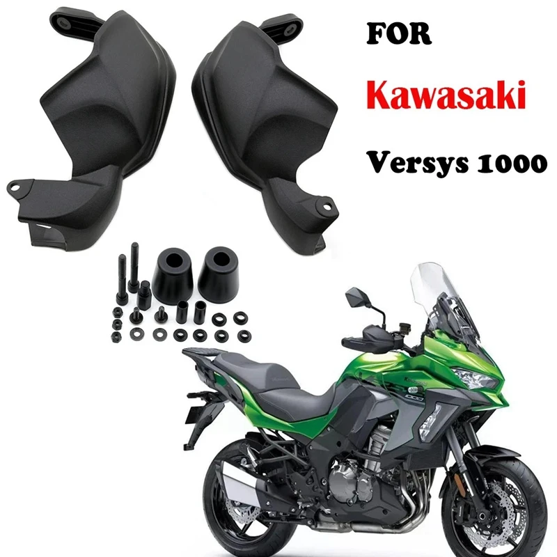 

Motorcycle Handlebar Guard Windshield Handguard Protector for Kawasaki VERSYS 1000SE KLE1000 2017-2020