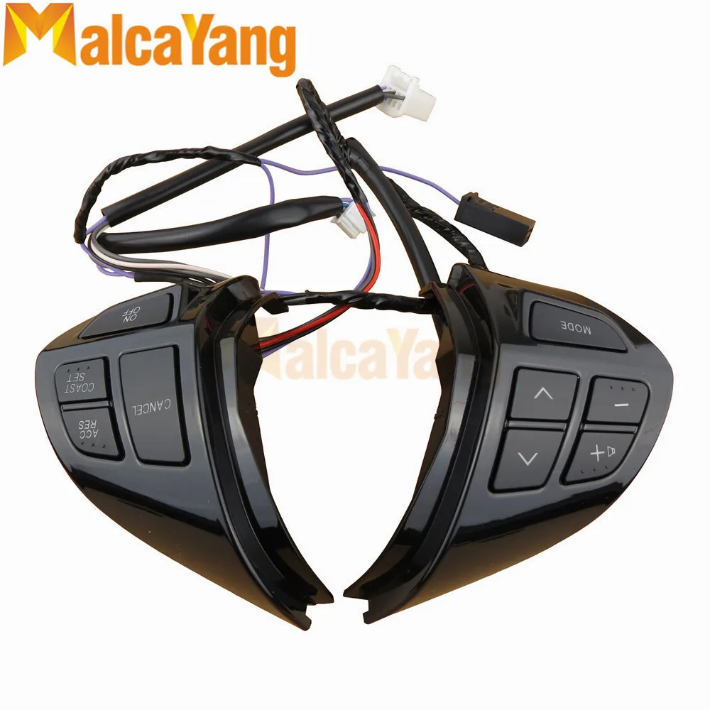 black Для Mitsubishi ASX 2007-2012 Outlander круиз-контроль кнопка включения Многофункциональная кнопка рулевого колеса круиз-контроль переключатель - Цвет: black