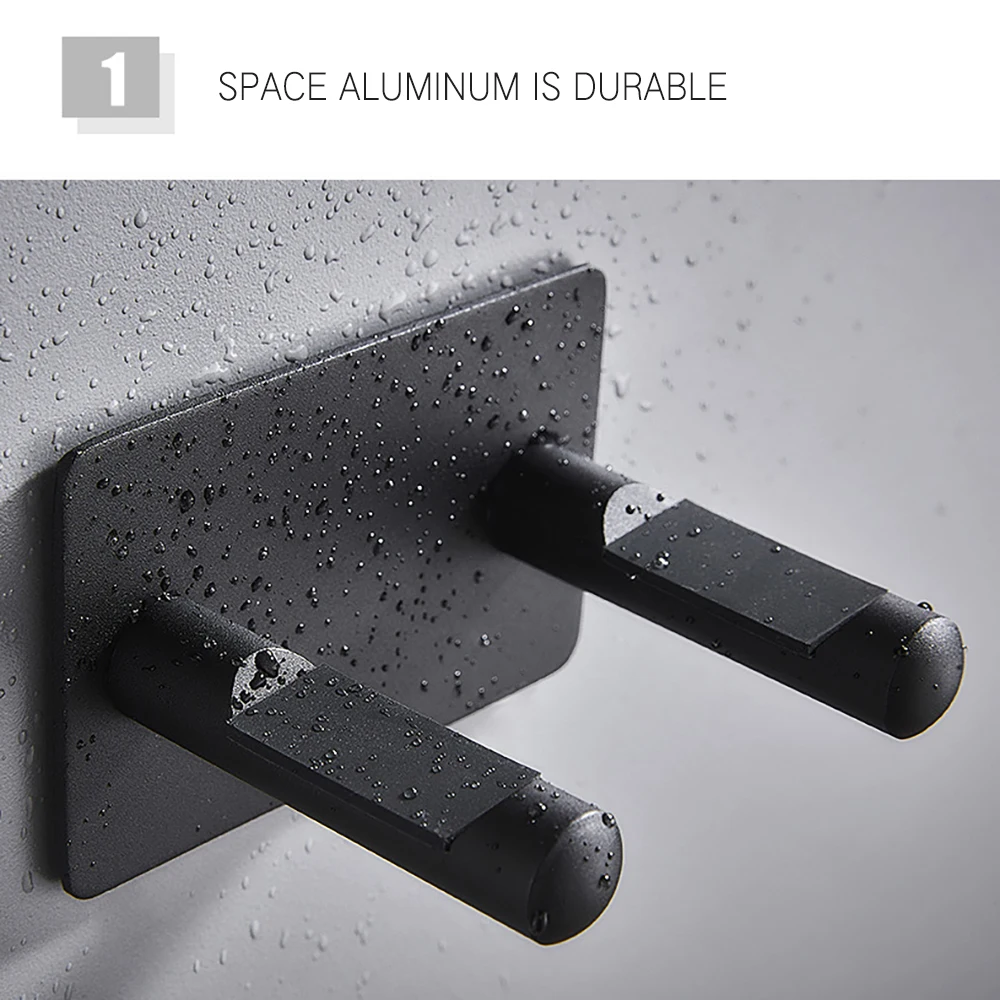 Ванная комната настенное крепление алюминиевый кронштейн для хранения Вешалка