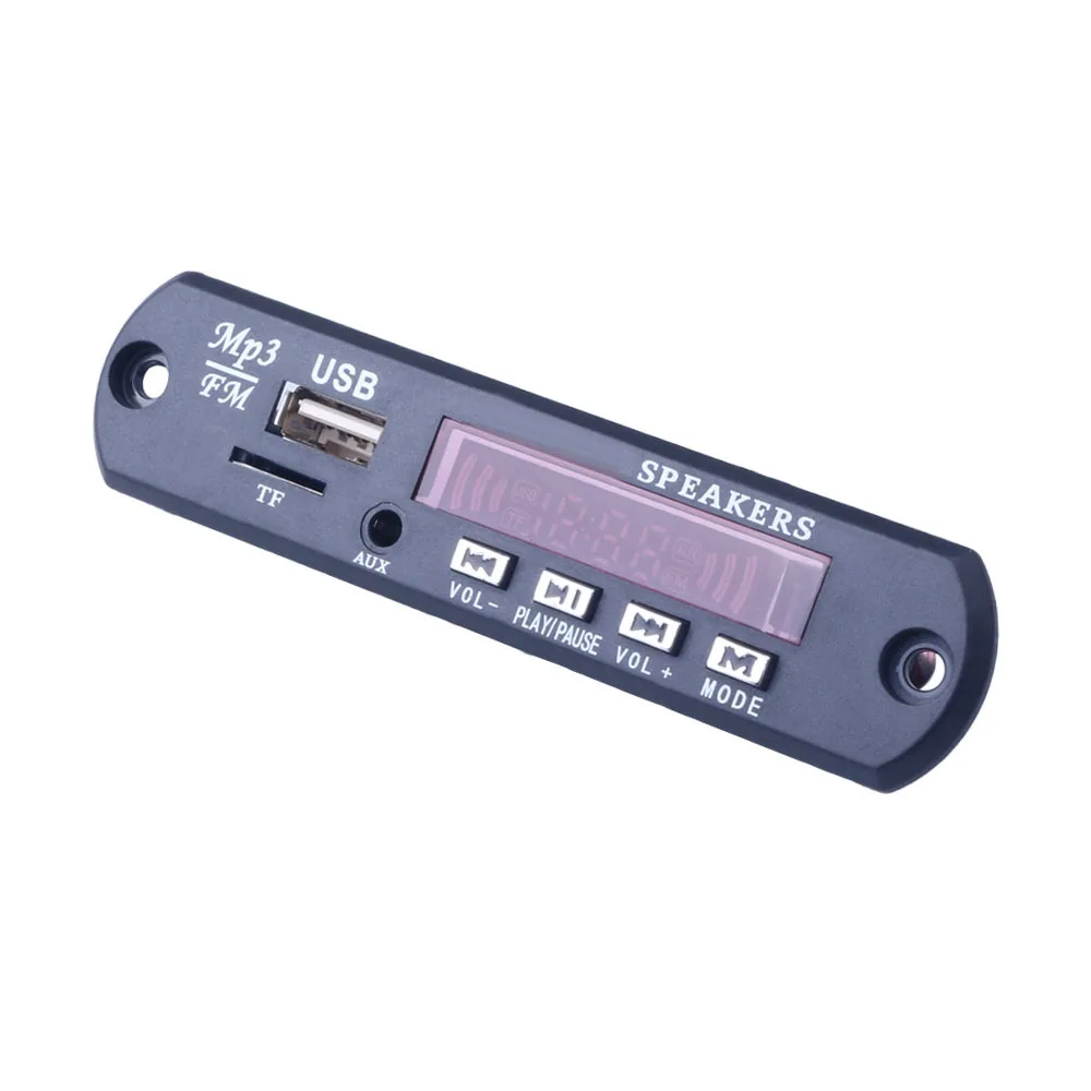 Плата автомобильного декодера MP3 WMA совместимая с Bluetooth 5 В 12 mp3-плеер FM-радио TF USB 3