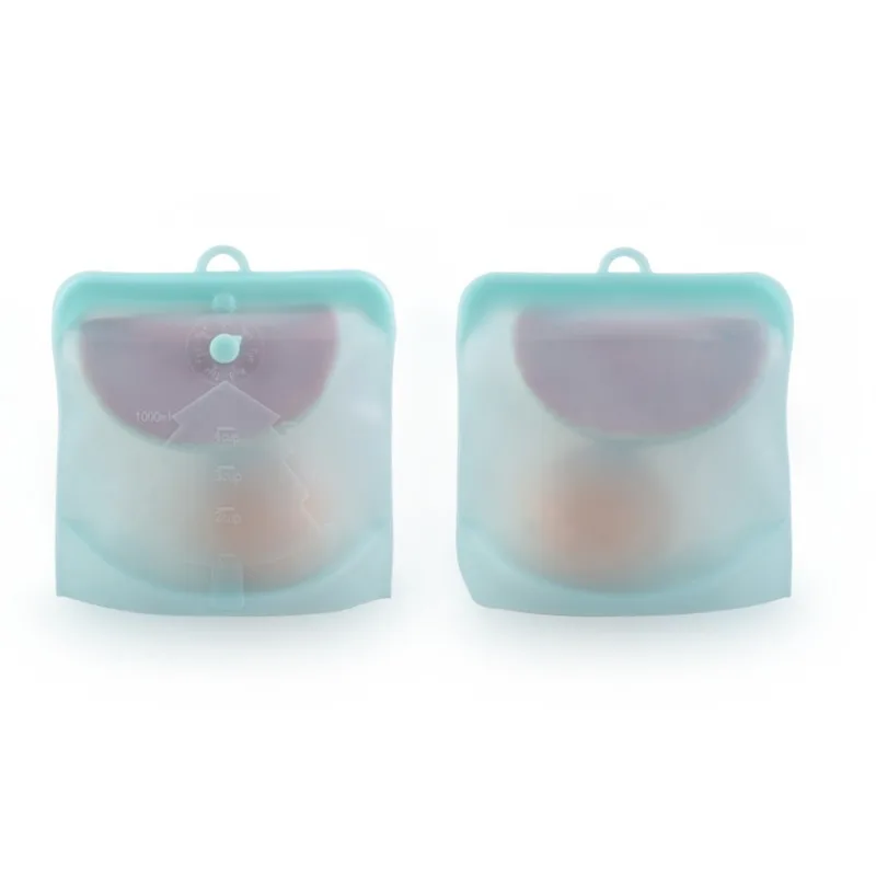 

3pcs/Pack Reusable Silicone Storage Bag 1500ml 1000ml 500ml Leakproof Containers Reusable Fresh Bag Food Bag Freezer Bag