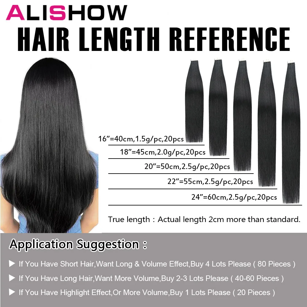 Alishow лента в Remy человеческие волосы для наращивания с двойным нарисованным