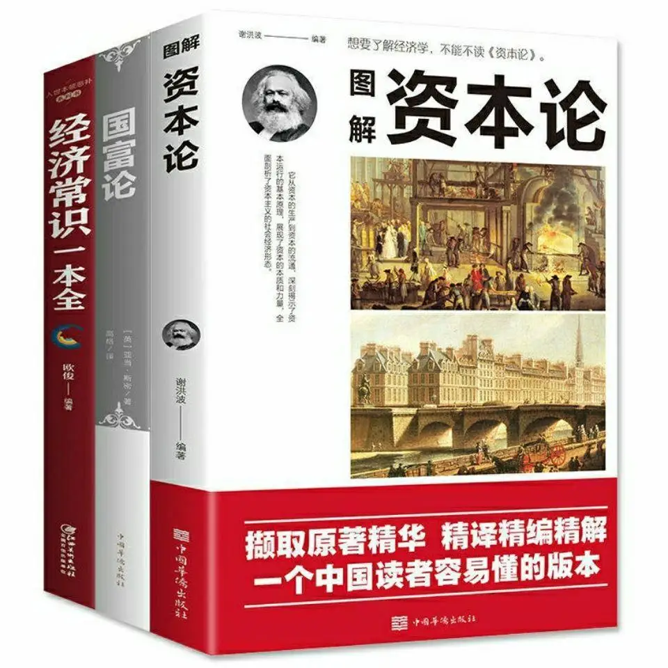 

3 книжки/комплект, графический капитал, экономика, благосклонность экономического развития, богатство стран, инвестиции и управление финан...