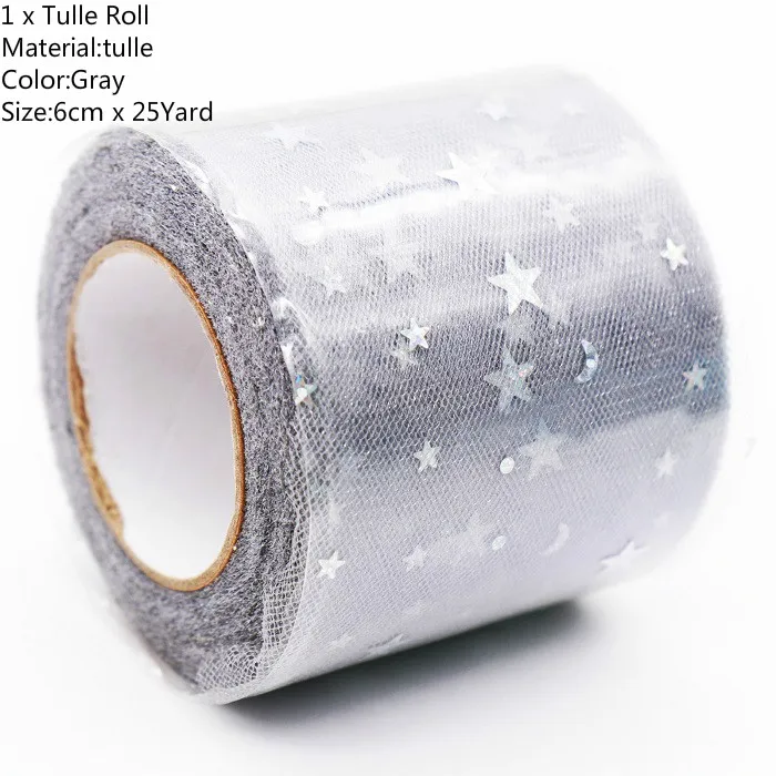 25Yard Gray Фатиновая юбка-пачка в рулоне, 15 см, 100 ярдов, сделай сам подарочная упаковка для дня рождения, вечеринки, Рождества, свадьбы, для детей - Color: 25Yard Gray