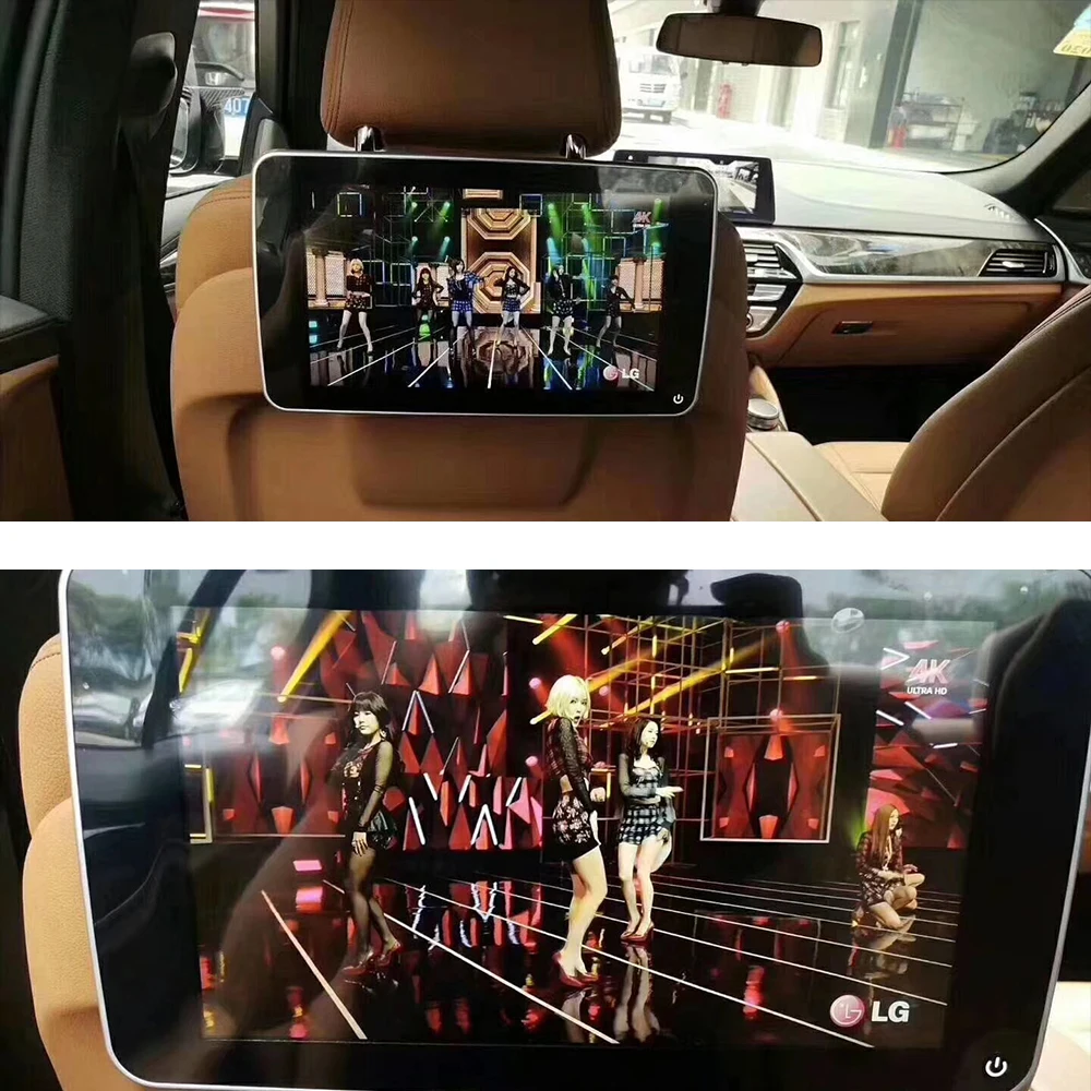 

11.6 inches WIFI 4K screen for BMW G30 Android 9.0 headrest monitor back seat support touch screen video hidden bracket game