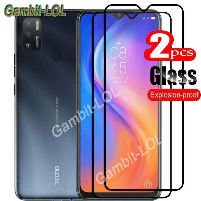 9H закаленное стекло для Tecno Power 4 Pro Полное покрытие, Защитная пленка для экрана на LC7 KD6 Spark 5 Air Spark5Air