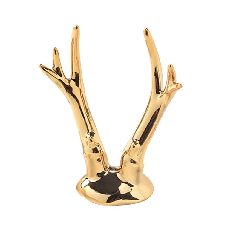 1 шт. ювелирный лоток рога милый креативный керамический Европейский стиль для