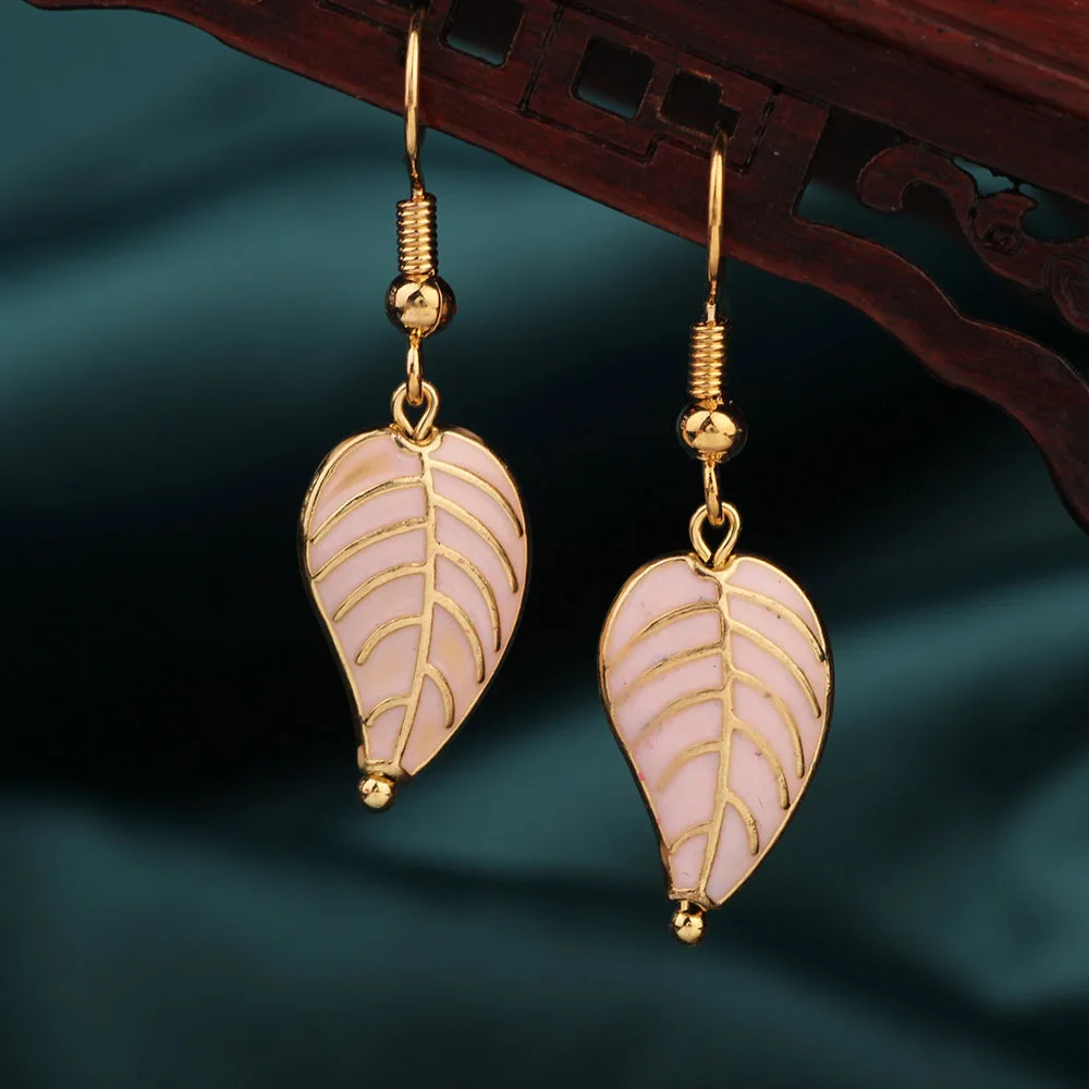 Китайские яркие этнические розовые и зеленые Перегородчатые небольшие висячие