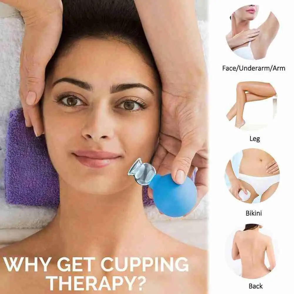 

Cellulite Suction Cup, Rubber Head, Glasses Jar, Vacuum Cupping Massager, Set, Cellulite Health Tank Body Care H7F1