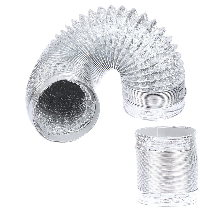 4-дюймовая 100 мм трубка для вентиляции из ПВХ алюминиевая воздуховод гибкий