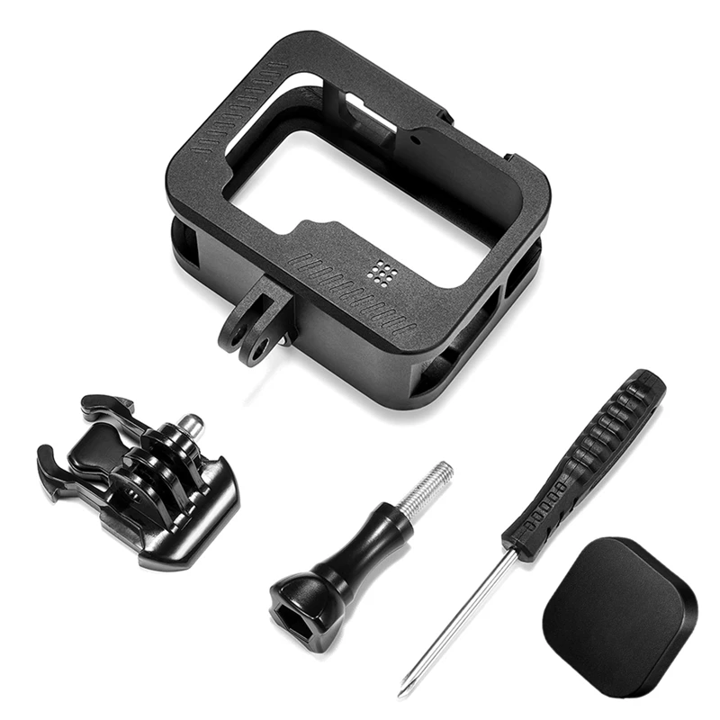

Алюминиевый защитный чехол, защитная рамка для GoPro 9, черная алюминиевая клетка для собак, аксессуары