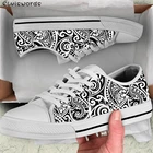 ELVISWORDS, Женская Вулканизированная обувь с Африканским принтом, этнические племена, дизайн татуировок, разноцветная холщовая обувь с низким верхом, обувь для студентов