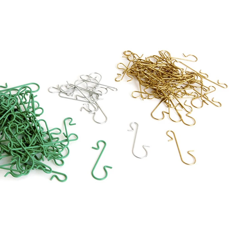 50 шт в наборе маленький зеленый/золото/серебро Цвет орнаменты для рождественой