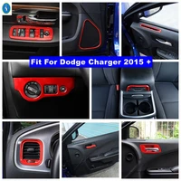 red door speaker handle bowl air ac head lamps armrest box switch cover trim for dodge charger 2015 2021 accessories