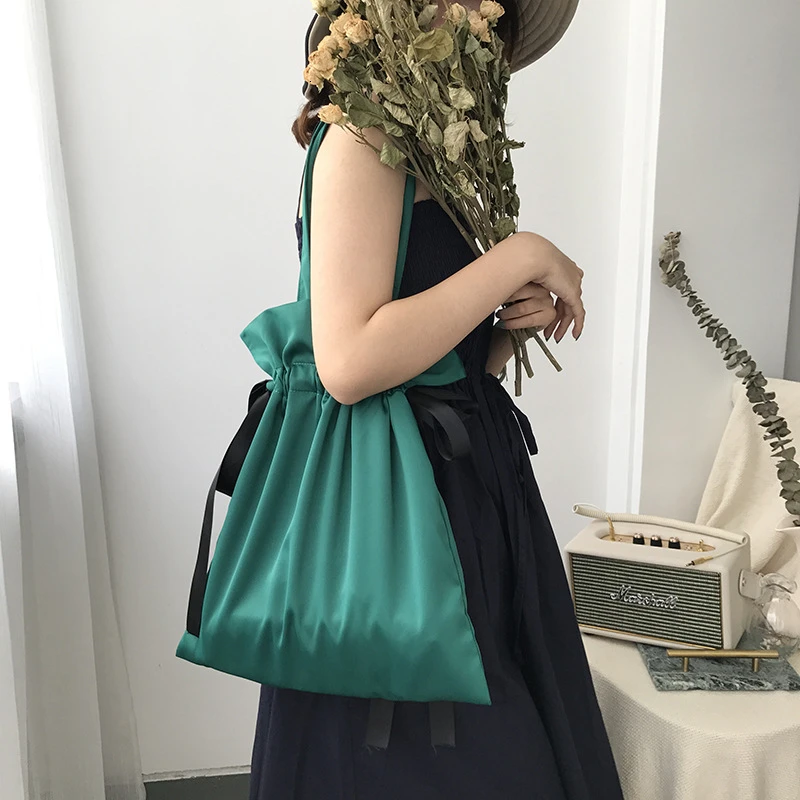 Ins девушка ветер Лето шнурок сумки на плечо сумка-мессенджер пляжная сумка