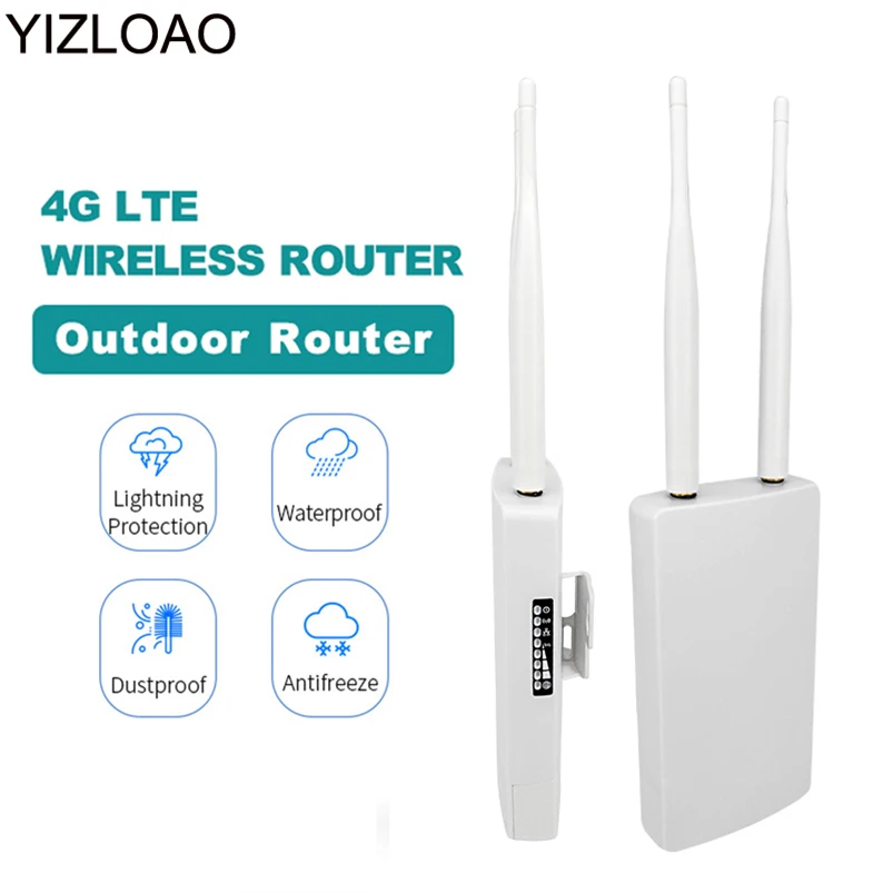 

Wi-Fi-роутер YIZLOAO, 4G LTE, 4G, Sim-карта, наружный модем для разблокировки точки доступа Wi-Fi, 3G, 4G, беспроводной роутер, широкополосный антеннный порт WAN/LAN