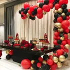 102 шт. металлические золотые красные черные латексные воздушные шары, Арка 10 дюймов, украшение для помолвки, свадьбы, дня рождения, праздника для будущей мамы, воздушные шары garlan