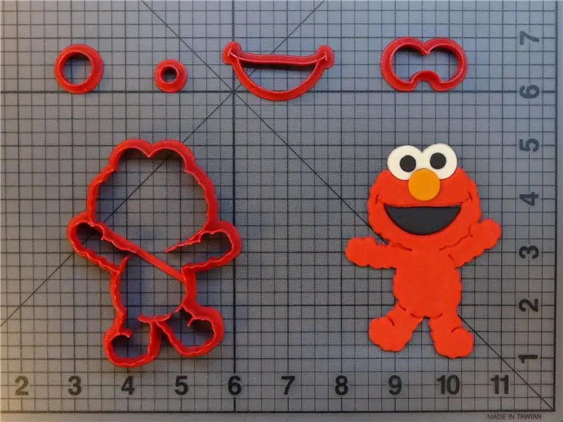 Улица Сезам детский Монстр Элмо Оскар тело большая птица 3D печать печенья набор