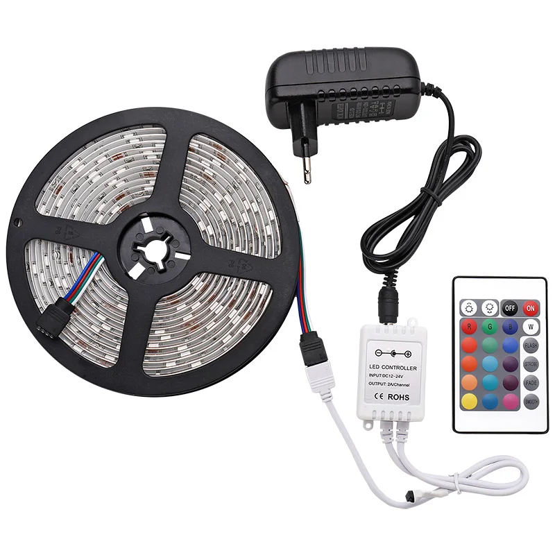 Умный wifi контроллер 12 в RGB светодиодный светильник s SMD5050 ИК-контроллер RGB ленточный светильник IP65 Водонепроницаемый цвет chaning RGB гибкий канат