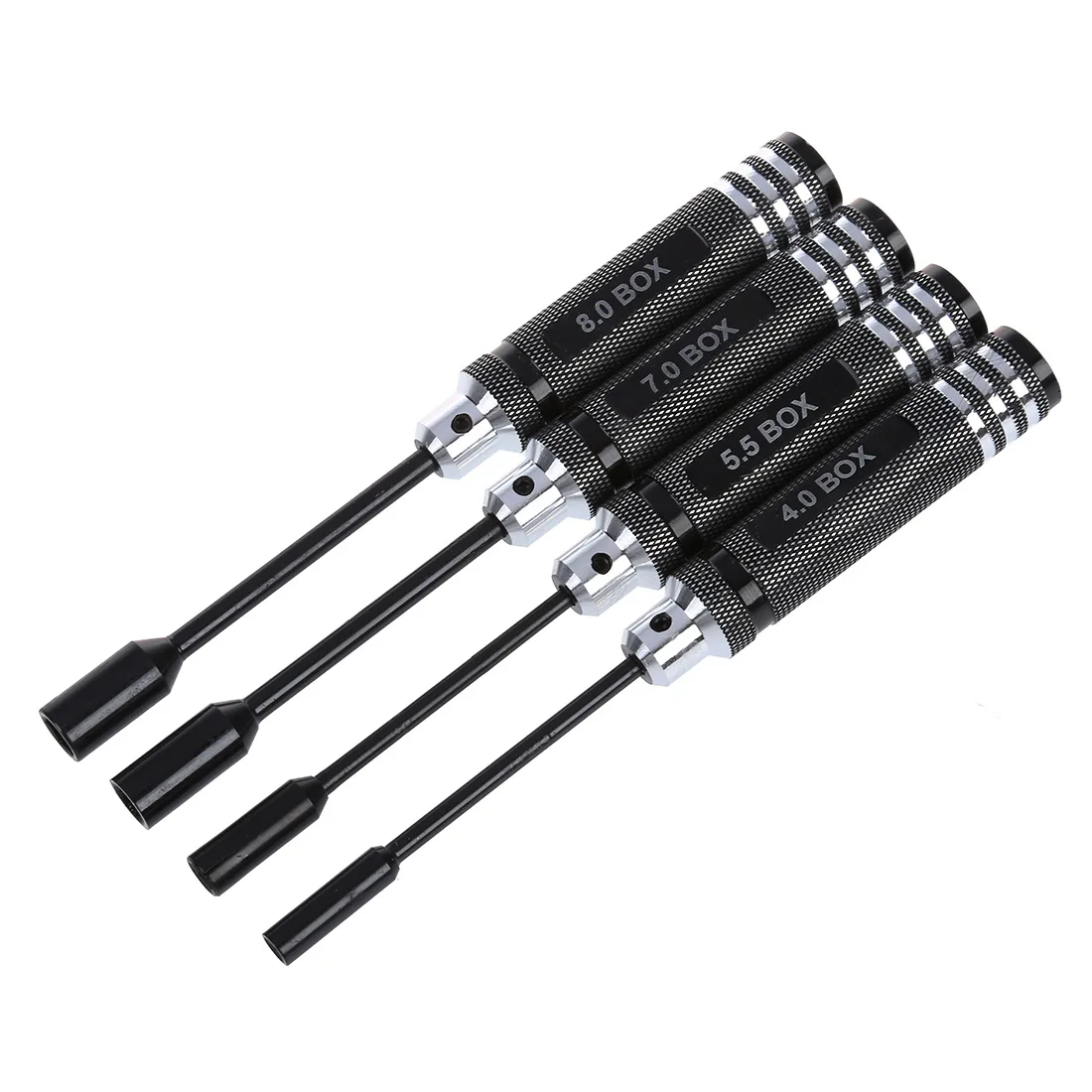 

4pcs Hex Nut Drivers Screw driver Tool Kit Set 4.0/5.5/7.0/8.0mm Hexagonal Head Socket Screwdrivers for RC Helicopter Quadcopter