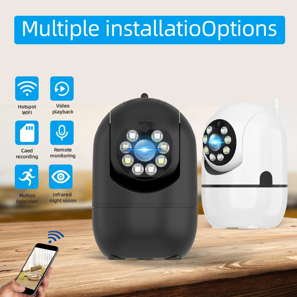 

Беспроводная IP-камера видеонаблюдения с Wi-Fi, 1080P