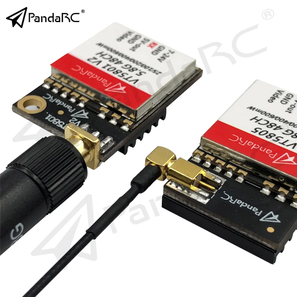 Видеопередатчик PandaRC VT5801 v2 VT5805 FPV 5 8 ГГц 48 каналов 25/100/200/400 МВт переключаемый OSD