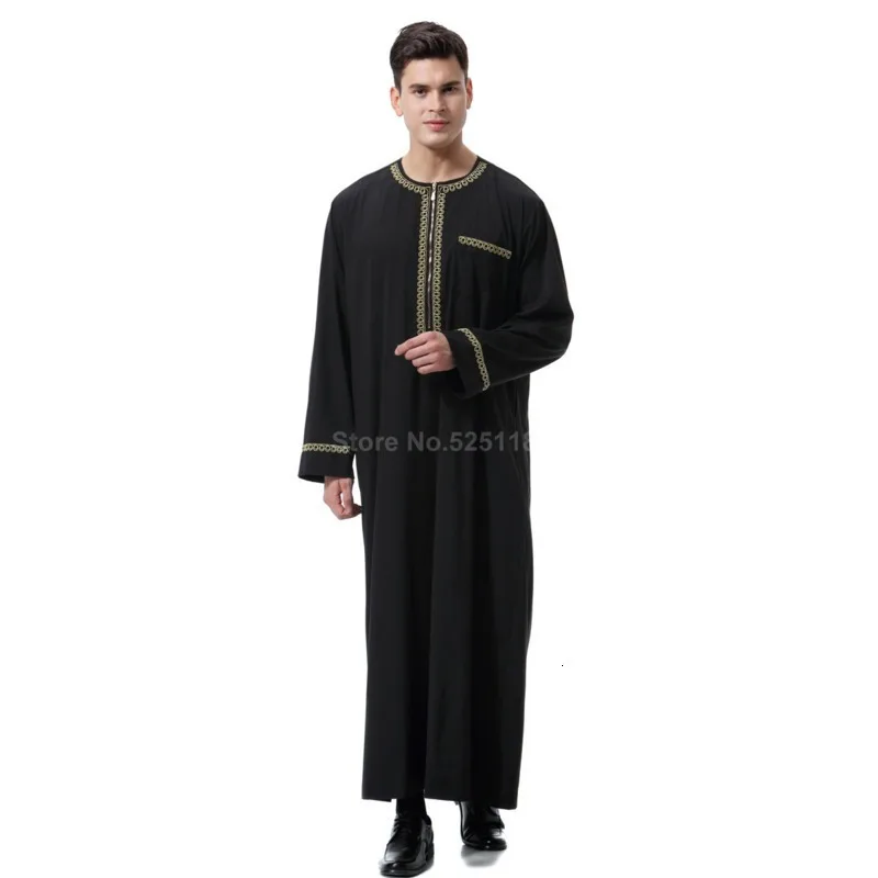 Abaya Jubba Thobe Islamic Clothing Muslim Islam Robes Dress Saudi Arabia Men Arabic Pakistan Kaftan Middle East National Costume